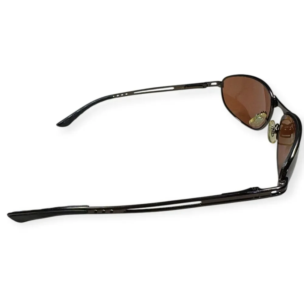 Retro Vintage Sleek Sunglasses Brown Lenses